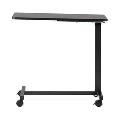 Medical Overbed Table - Height Adjustable Hospital Bedside Table with Tilting Top & Locking Casters