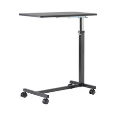 Medical Overbed Table - Height Adjustable Hospital Bedside Table with Tilting Top & Locking Casters