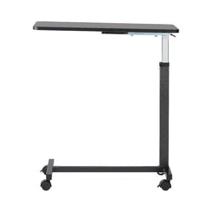Medical Overbed Table - Height Adjustable Hospital Bedside Table with Tilting Top & Locking Casters