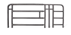 Medline Spring-Loaded 4-Bar Full Side Rail for Homecare Beds - Adjustable 39.5" to 57.5" with Tool-Free Installation