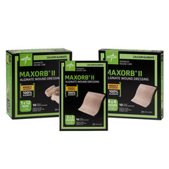 Maxorb II Calcium Alginate Wound Dressing - Superior Absorption for Moderate to Heavy Exudate - Up to 7 Day Wear Time