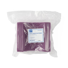 Medline Disposable Foam Head Positioner 4.5" High, 9"x8" Base - Raspberry (Case of 24)