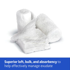 Bulkee II Extra Absorbent Super Fluff Sponge - Nonsterile 6x6.75 Inch Wound Care Dressing