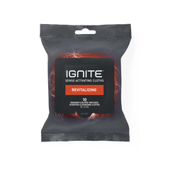 Ignite Revitalizing Scent Body Wipes - Coffee & Pomegranate Infused Cleansing Cloths (8x8 inch)