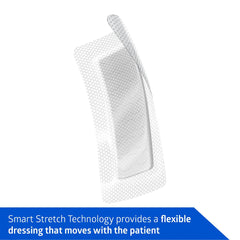 Optifoam Gentle Post-Op Silicone-Faced Foam Dressing - Sterile Wound Care with Smart Stretch Technology