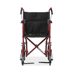 Premium Lightweight Aluminum Transport Wheelchair - 300 lbs Capacity with Padded Arms & Safety Belt