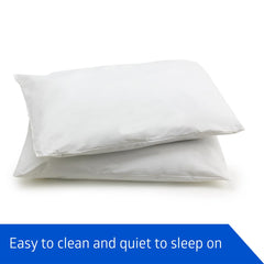 Medsoft Reusable Hospital Pillows with Antimicrobial Vinyl Ticking - Fluid-Proof, Flame-Retardant, 20x26 Inch