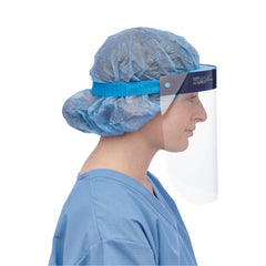 Full Length Disposable Face Shields with Foam Top and Elastic Band - 7.5 Inch Professional Grade Protection