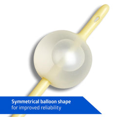 Medline 3-Way Silicone-Elastomer Coated Latex Foley Catheter - 16 Fr, 30ml Balloon - Continuous Irrigation System