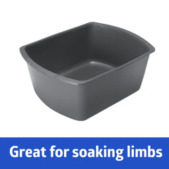 Rectangular Plastic Washbasin - Medical Grade Basin for Limb Soaking & Patient Care (8 Qt, Gold)