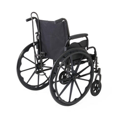 Wheelchair Oxygen Holder and IV Pole Combo Unit - 74 Inch Steel Medical Equipment Attachment