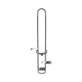 Wheelchair Oxygen Holder and IV Pole Combo Unit - 74 Inch Steel Medical Equipment Attachment