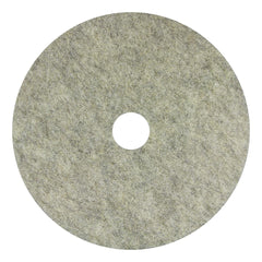 Medline Natural Fiber Burnishing Pads - High Gloss Floor Finishing for Hard Surfaces (19" & 20")