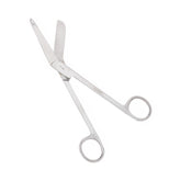 Professional Lister Safety-Angled Bandage Scissors, Sterile, 7.25 Inch - Stainless Steel Surgical Grade