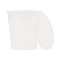 Polypropylene Pathology Specimen Containers with Snap-Lock Lids - 16oz Laboratory Collection Jars