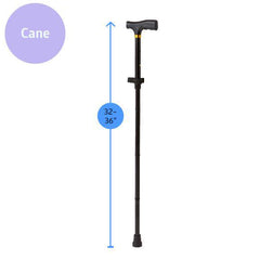 Reach, Grab & Go Kit for Caregivers - 3-in-1 Mobility Aid Set with Folding Cane, Reacher & Shoehorn