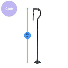 Walk Steady Mobility Kit - Foldable Walker & Hybrid Cane Set for Caregivers