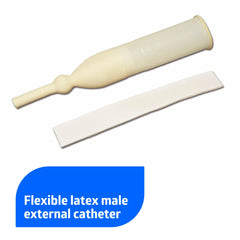 Exo-Cath Latex Male External Catheters by Medline - Secure Adhesive Foam Tape (DYND12303)
