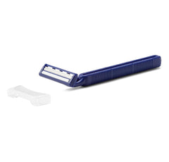 Disposable Facial Razors with Twin Blades and Lubrication Strip - Professional Grooming Tool for Men and Women
