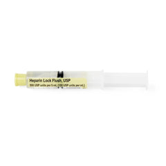 Heparin Sodium 5mL in 10mL Prefilled Syringe 100U/mL - Box of 100 (Preservative Free)