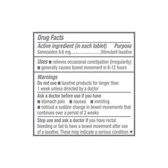Medline Senna Tablets - Natural Laxative for Gentle Overnight Constipation Relief