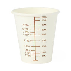 Medline Graduated Disposable Paper Drinking Cups - Eco-Friendly Sugarcane Fiber with Measurement Markings (3oz & 16oz)