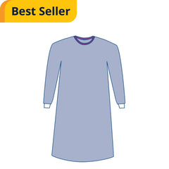 Sterile Nonreinforced SMS Surgical Gowns with Set-In Sleeves and Towel - AAMI Level 3 Protection