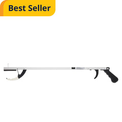 Medline Pistol Grip Reacher - 26" & 32" Assistive Reaching Aid Tool