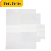 Medical Plastic Zip Closure Bags with White Write-On Block - 2 Mil Reclosable Storage