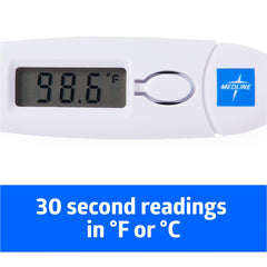 30-Second Oral Digital Stick Thermometer - Clinical Grade with Memory Function & Probe Sheaths