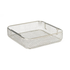 Medline Stainless Steel Wire Mesh Instrument Sterilization Tray - Medical Grade Autoclave Basket (Full, 3/4, Half Sizes)