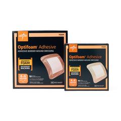 Optifoam Adhesive Foam Dressings - Advanced Wound Care with MVTR Technology (4x4 & 6x6 Inch)