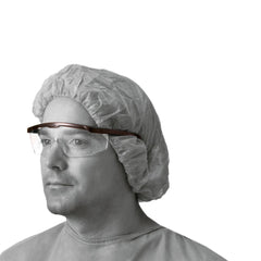 Medline Clear Safety Glasses with Black Frame - NON24774 | ANSI Certified Eye Protection