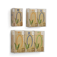 Clear Plastic Glove Dispenser - Horizontal/Vertical Wall Mount for Medical Facilities