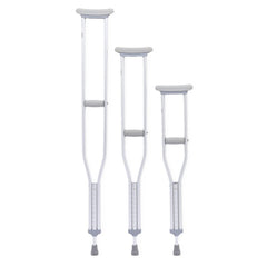 Guardian Standard Aluminum Push-Button Crutches - Adjustable Mobility Aid for Adults & Youth