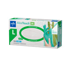 AloeTouch 3G Exam Gloves with Aloe Coating Green - Advanced Polymer Vinyl Gloves