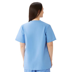 Medline Women's Snap-Front Jewel Neckline Scrub Top - Professional Medical Uniform