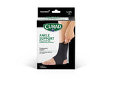 Neoprene Open Heel Ankle Support Brace - Adjustable Compression Wrap for Sprains, Strains & Athletic Performance
