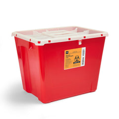 Large PG-II Medical Waste and Sharps Container - DOT Compliant, Puncture-Resistant with Locking Lid