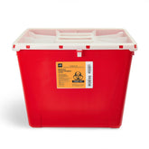 Large PG-II Medical Waste and Sharps Container - DOT Compliant, Puncture-Resistant with Locking Lid