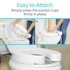Cushioned Toilet Seat Riser