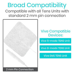 Lead Electrodes (2" x 2") - 10 Sets of 4