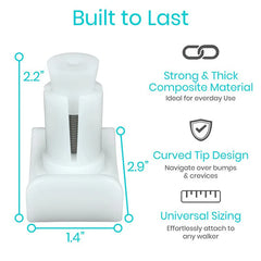 Heavy Duty Walker Ski Glides