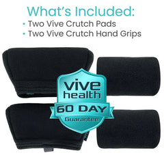 Fleece Crutch Pads with Hand Grips