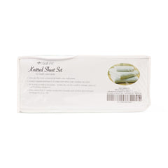Medline Soft-Fit Knitted Flat Sheets - Premium Cotton-Poly Blend Hospital Linens with 14" Gusset