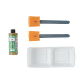PVP Paint Sponge Stick with 2 Compartment Tray - Sterile Surgical Prep Kit (Case of 20)
