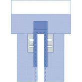 Sterile CV Split Surgical Drape with Clear Anesthesia Pouch - Premium 5-Layer SMS Barrier Protection