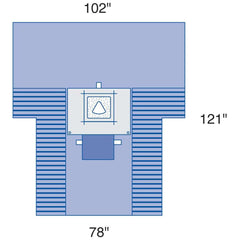 C-Birth Pack II Fenestrated Incise Sterile Surgical Kit - Complete C-Section Delivery System (Case of 4)
