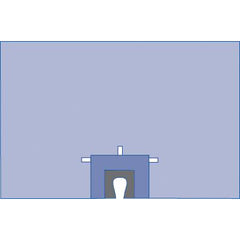 Shoulder Split Drape with Hook and Loop Line Holders - SMS Fabric - Case of 8