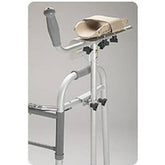 Guardian Adult Platform Walker Attachment with Hand Grip - Forearm Support for Standard Walkers, 1 Inch